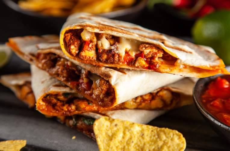 Cheesy Beef Quesadillas